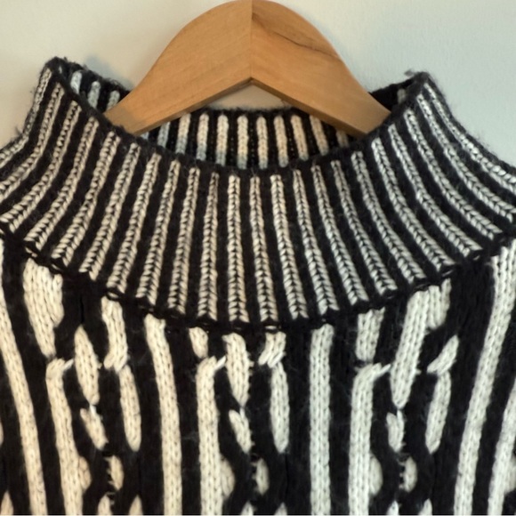 Express Monochrome Knit Turtleneck Sweater, Size L, Offers Welcome - Picture 4 of 8
